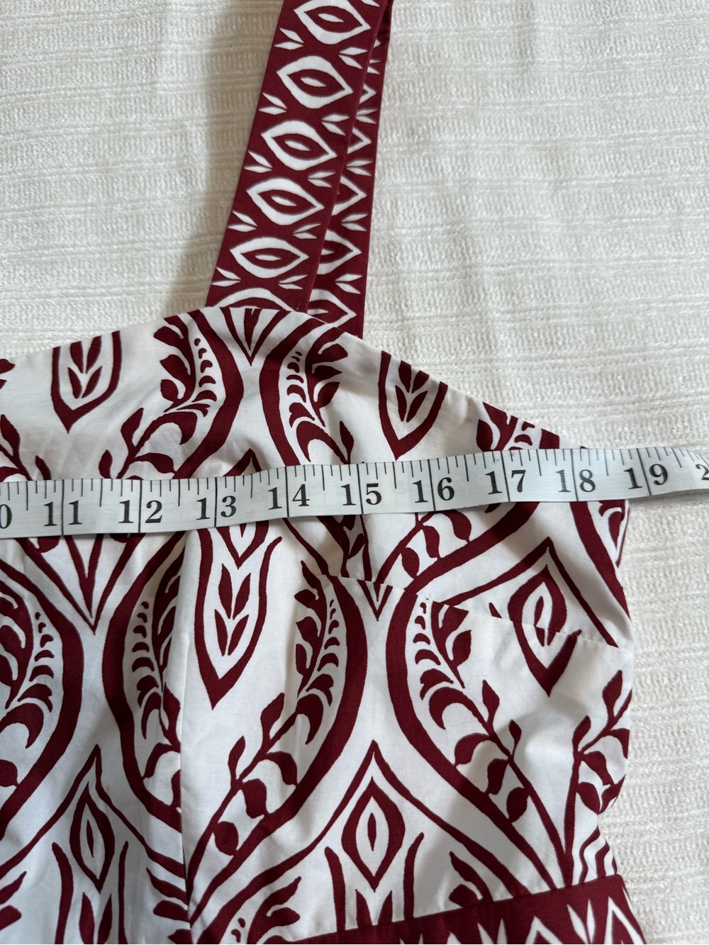 Talbots Modern Poplin Fit & Flare Maxi Dress Bohemian Medallion - Picture 6 of 8